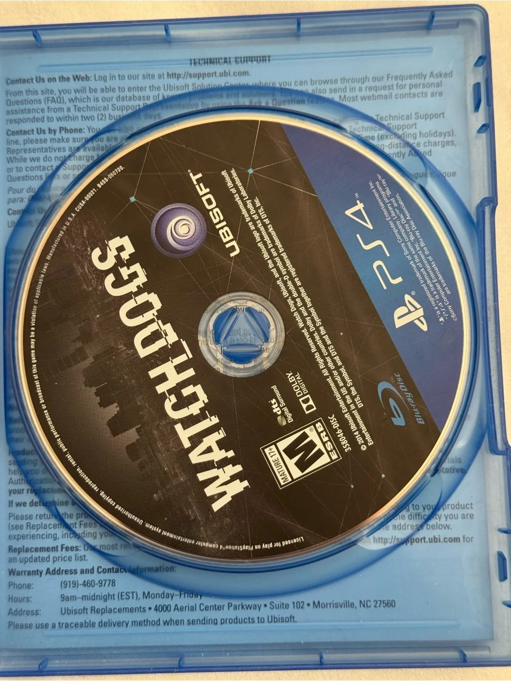 Watch Dogs (Sony PlayStation 4, 2014)